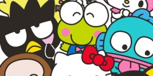 Cover of Sanrio Friends, featuring hello kitty, my melody among others Sanrio characters.